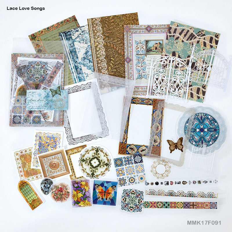 Gift To Love | Journal Paper Cutout And Stickers | Pcs : 30 Pcs | Code : MMK17F091