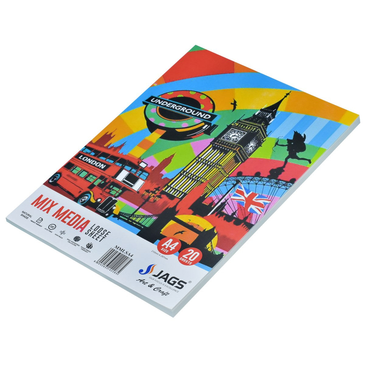Gift To Love | Mix Media Loose Sheets | Size : A4 | Pcs : Pack Of 20 Sheets | Code : MMLSA4