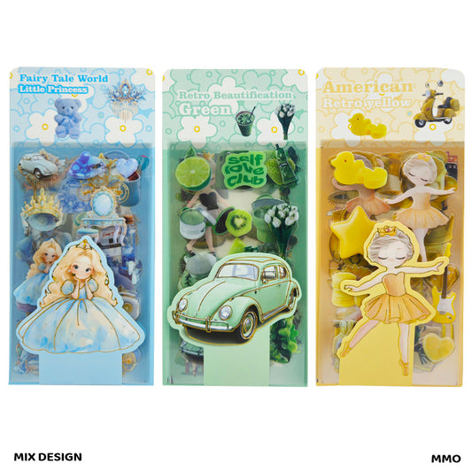 Gift To Love | Journal Sticker Pvc | Pcs : 6 Sheet | Code : MMO
