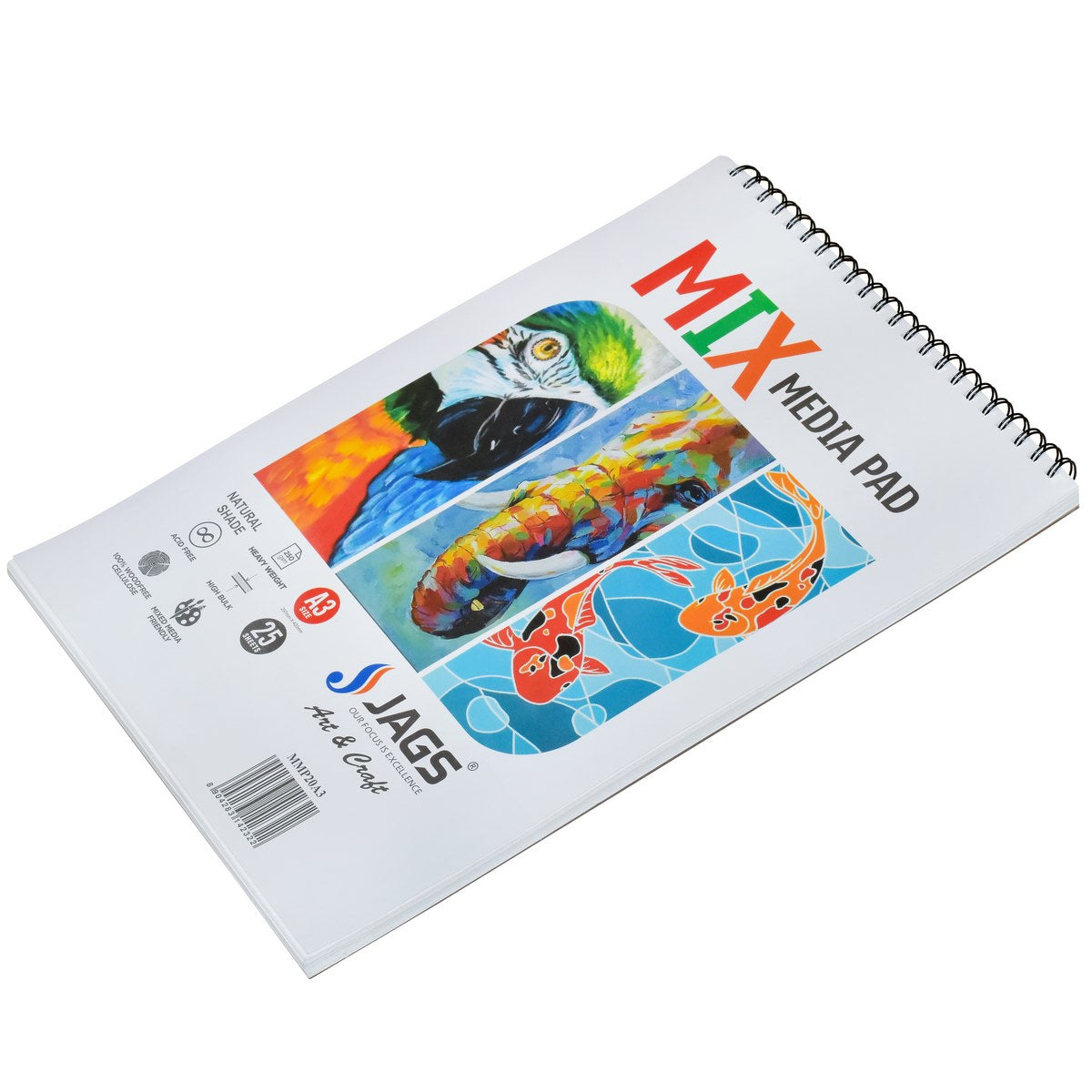 Gift To Love | Mix Media Pad | Size : A3 | Pcs : Pack Of 25 Sheets | Code : MMP20A3