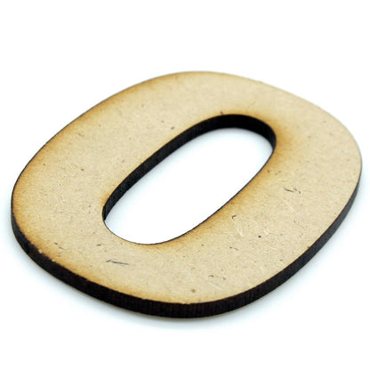 Gift To Love | Mdf Number Letter | Color : No 0 | Size : 2 Inch | Code : MNL2-0