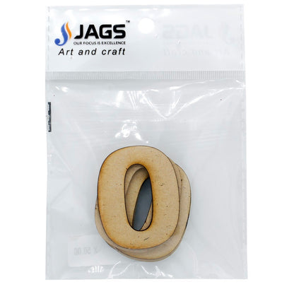 Gift To Love | Mdf Number Letter | Color : No 0 | Size : 2 Inch | Code : MNL2-0