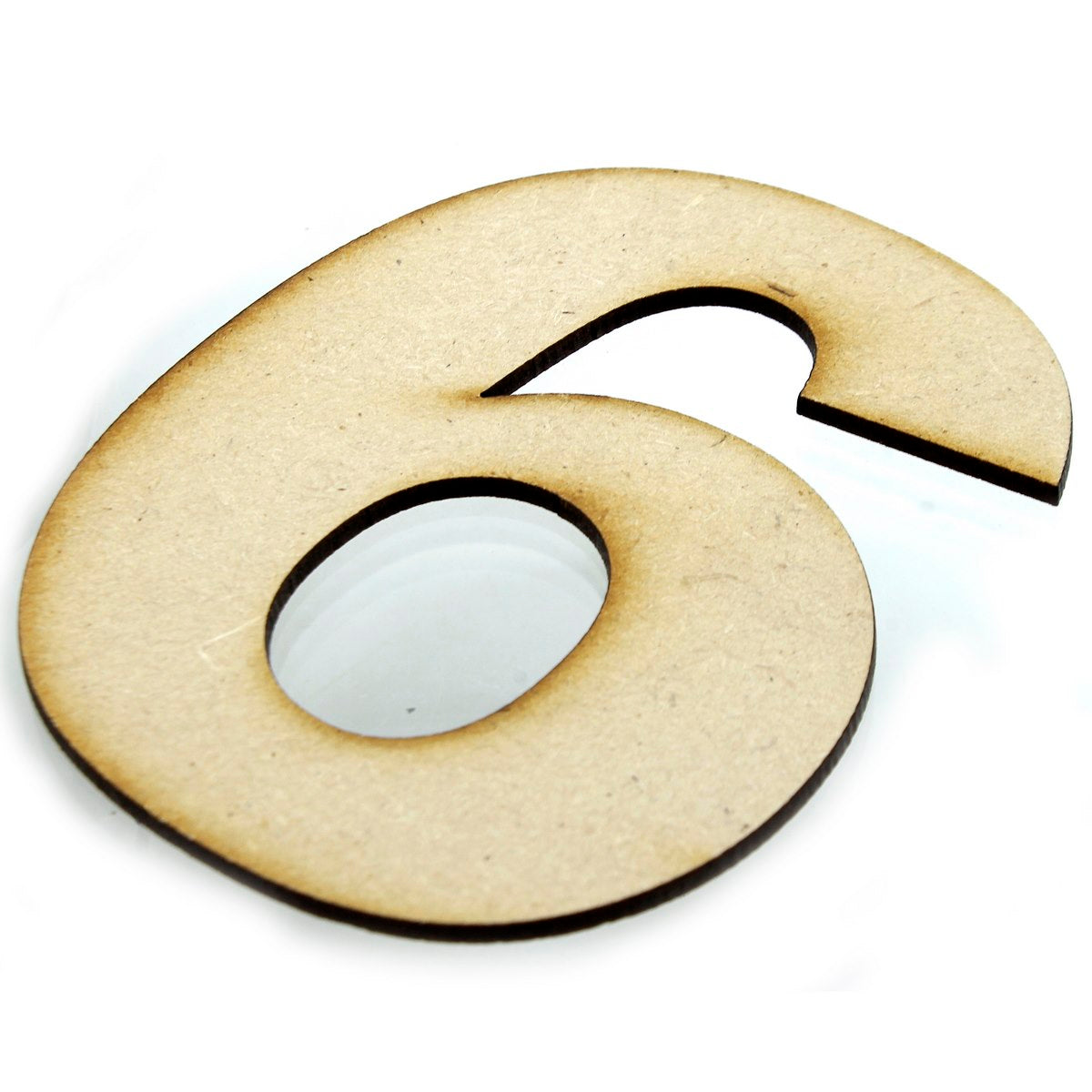 Gift To Love | Mdf Number Letter | Color : No 6 | Size : 4 Inch | Code : MNL4-6