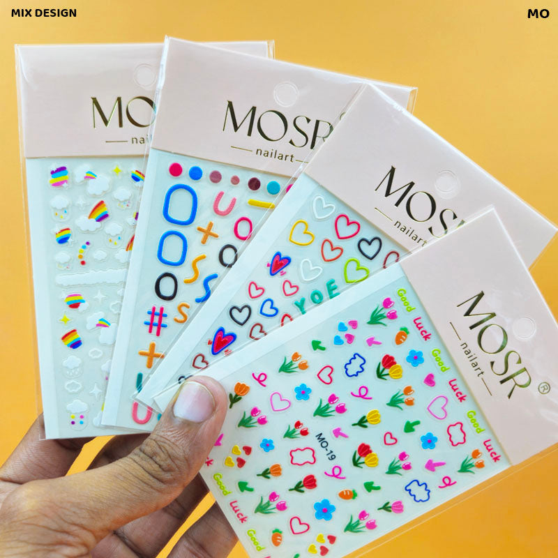 Gift To Love | 5D Creative Nail Stickers | Code : MO