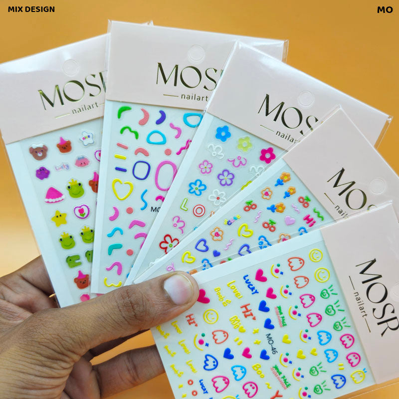 Gift To Love | 5D Creative Nail Stickers | Code : MO