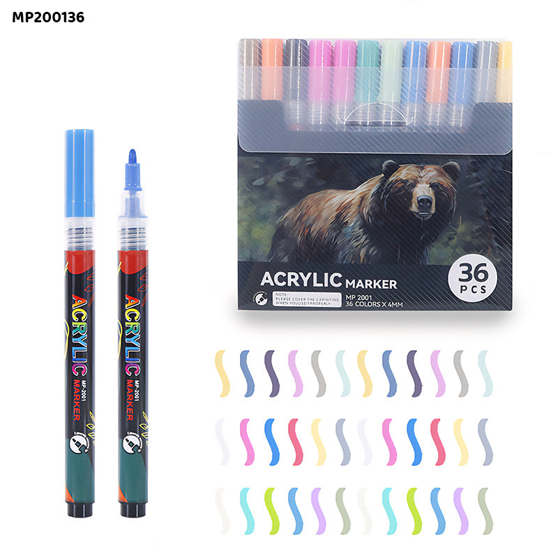 Gift To Love | Acrylic Marker | Pcs : 36 Color | Code : MP200136