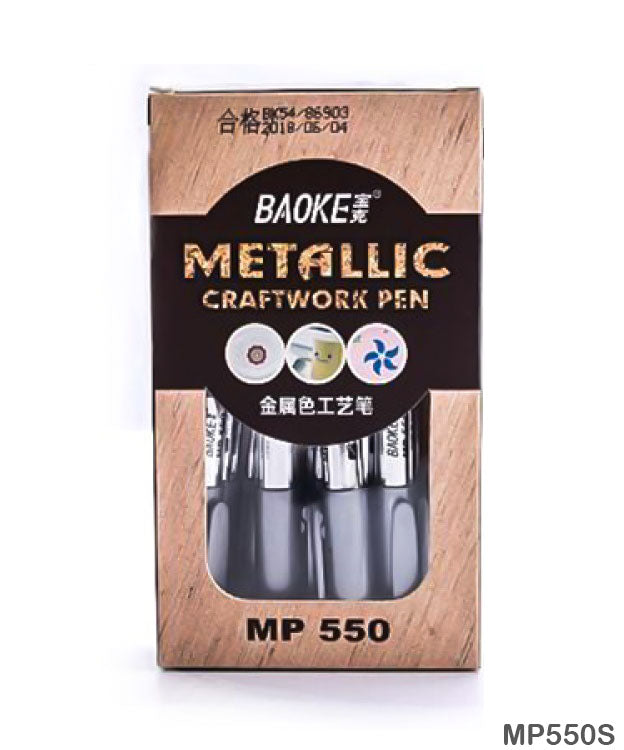 Metalic Craftwork Pen Silver 12Pc (Mp550S)