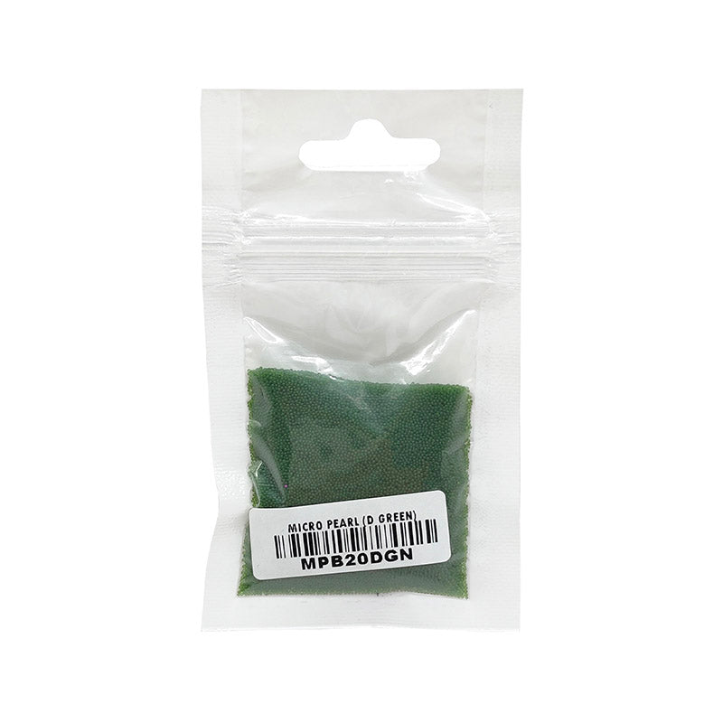 Gift To Love | Micro Pearl Beads | Color : Dark Green | Pcs : 20 Gm Pkt | Code : MPB20DGN