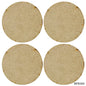 Gift To Love | Mdf Plate Round | Size : 3 X 3 4 Mm | Pcs : 4 Pcs | Code : MPR300