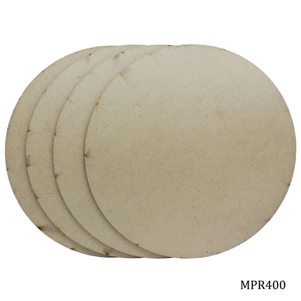 Gift To Love | Mdf Plate Round | Size : 4 X 4 4 Mm | Pcs : 4 Pcs | Code : MPR400