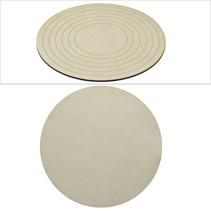 Gift To Love | Mdf Plate Round Lippan Art Design | Size : 10 X 10 X 4 Mm | Code : MPRL10-1