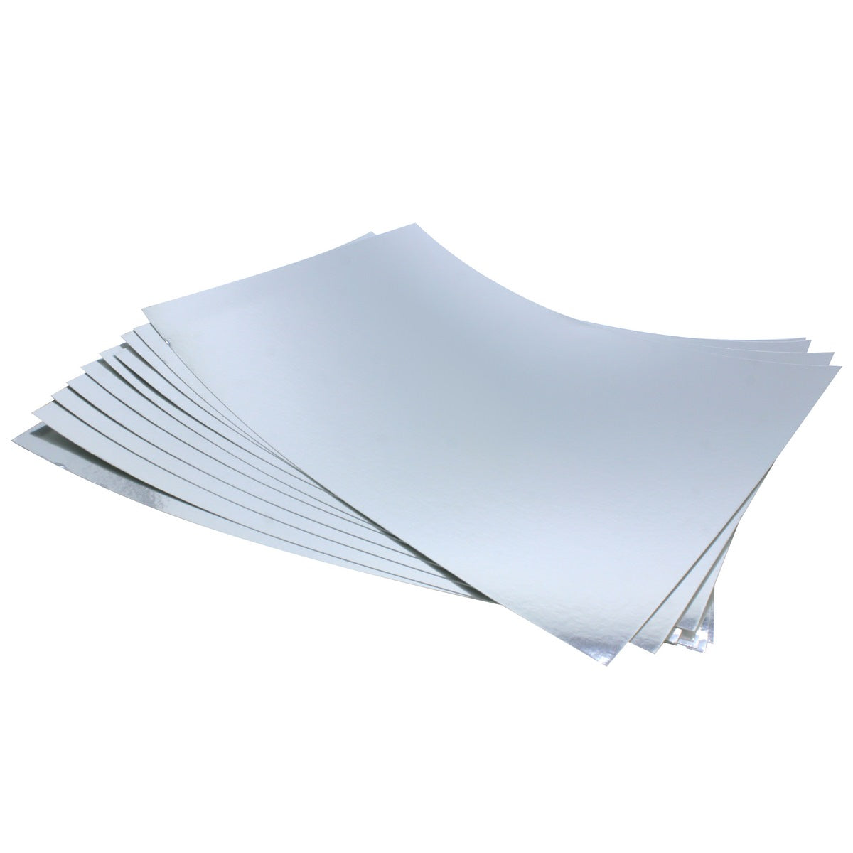 Gift To Love | Card Stock Paper Mirror | Color : Silver | Size : A4 | Pcs : 10 Sheets | Code : MPS11