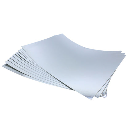 Gift To Love | Card Stock Paper Mirror | Color : Silver | Size : A4 | Pcs : 10 Sheets | Code : MPS11
