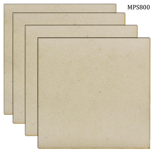 Gift To Love | Mdf Plate Square | Size : 8 X 8 4 Mm | Pcs : 4 Pcs | Code : MPS800