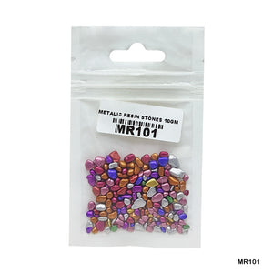 Gift To Love | Metallic Resin Stones | Pcs : 10 Gm | Code : MR101