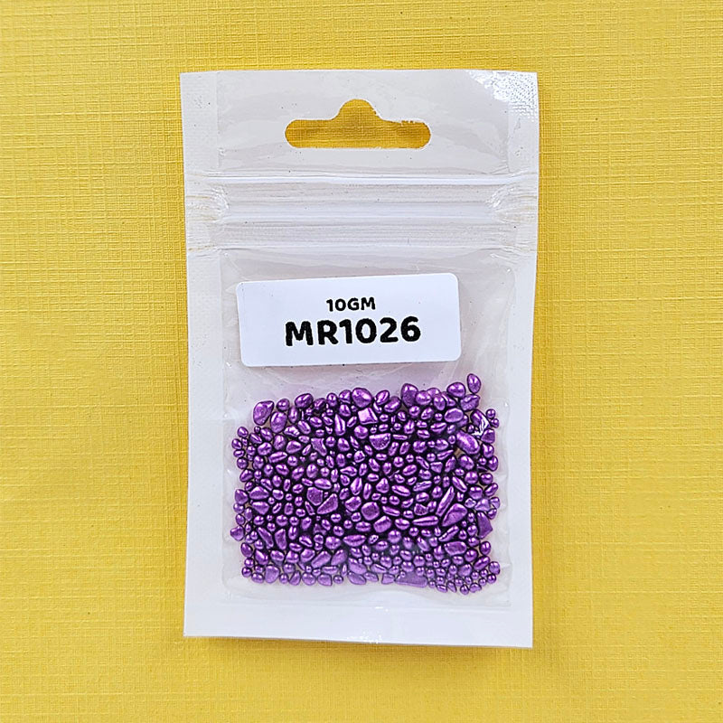 Gift To Love | Metallic Resin Stones | Pcs : 10 Gm | Code : MR1026