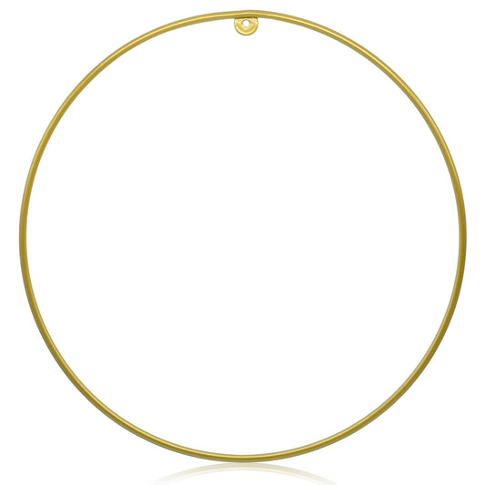 Gift To Love | Metal Ring Round | Color : Gold | Size : 12 Inch | Code : MRGR12INC