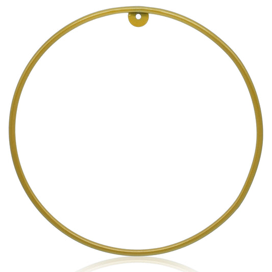 Gift To Love | Metal Ring Round | Color : Gold | Size : 8 Inch | Code : MRGR8INC