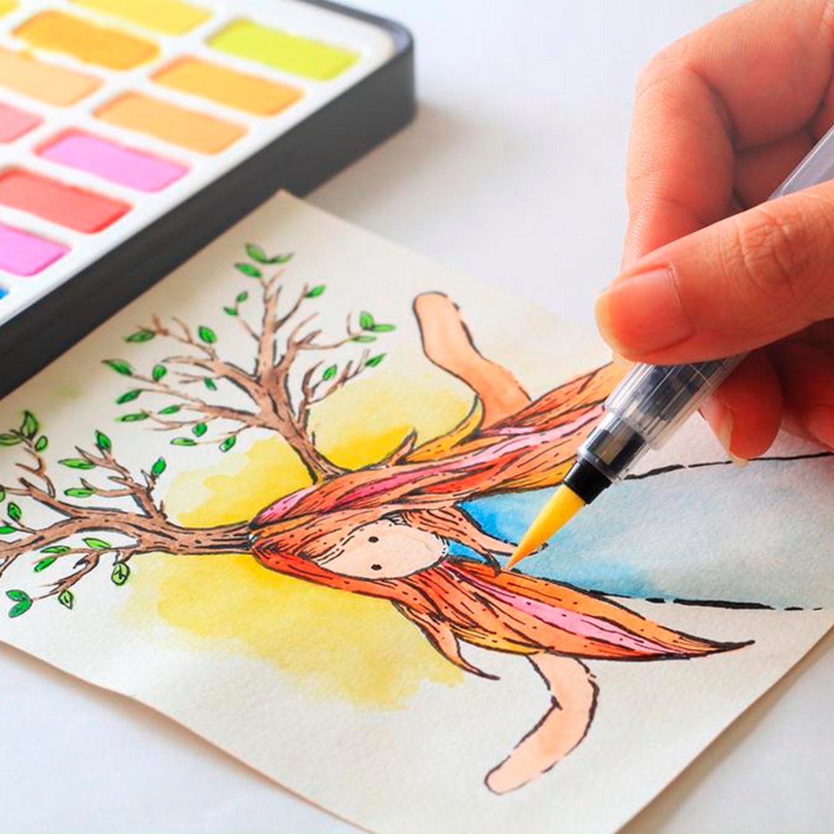 Gift To Love | Water Brush Paint Pen | Code : MS-011S