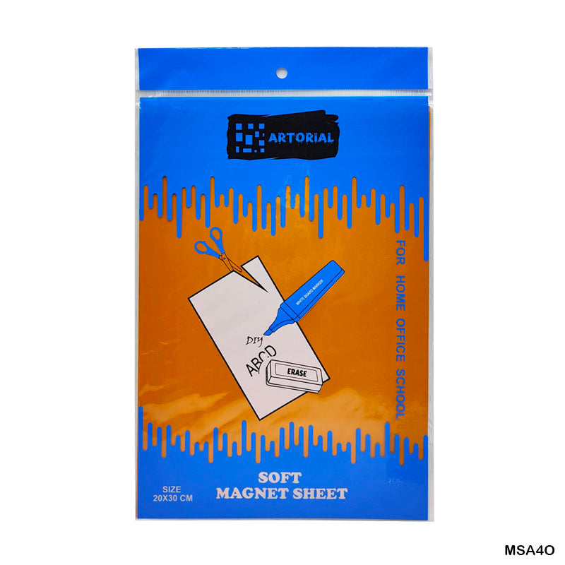 Gift To Love | Magnet Sheet | Color : Orange | Size : 20 Cm X 30 Cm | Code : MSA4O