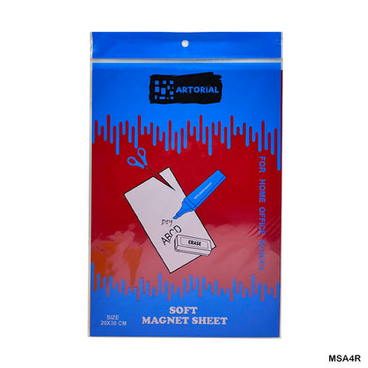 Gift To Love | Magnet Sheet A4 | Color : Red | Size : 20 Cm X 30 Cm | Code : MSA4R