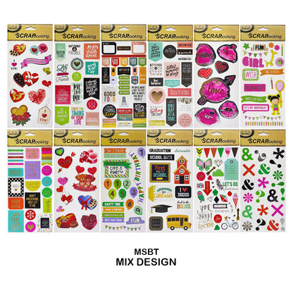 Gift To Love | Scrap Book Sticker | Color : Mix | Code : MSBT