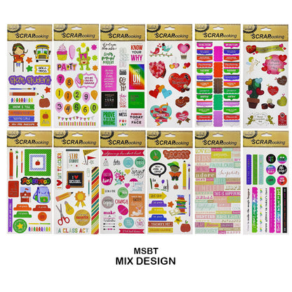 Gift To Love | Scrap Book Sticker | Color : Mix | Code : MSBT