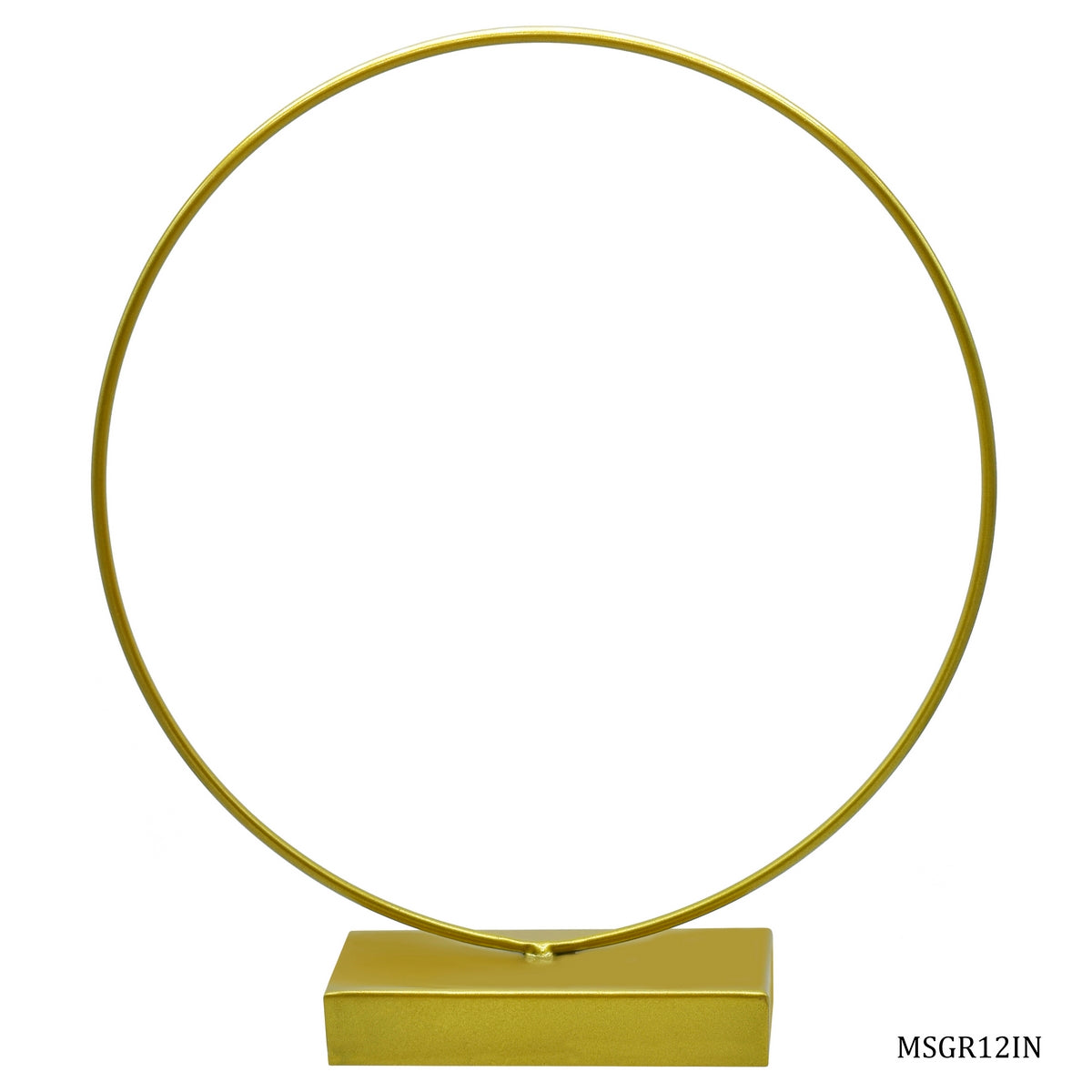 Gift To Love | Metal Stand Gold Round | Size : 12 Inch | Code : MSGR12IN