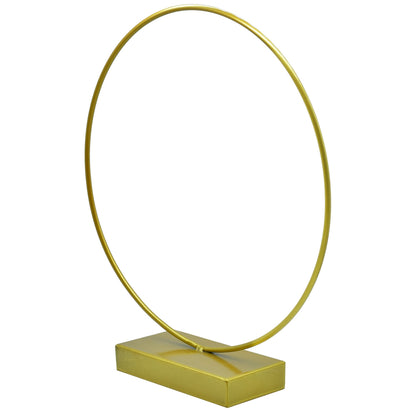 Gift To Love | Metal Stand Gold Round | Size : 12 Inch | Code : MSGR12IN