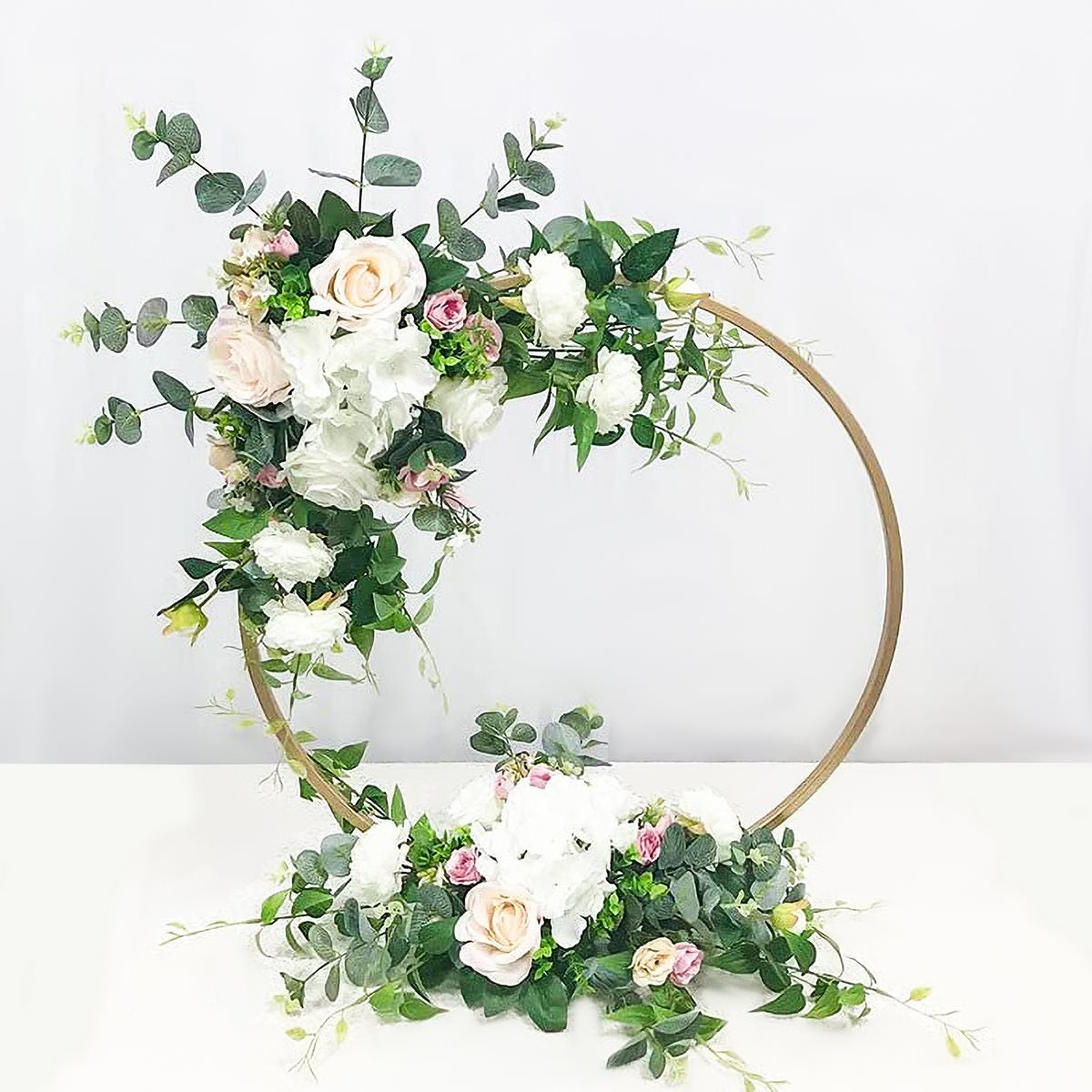 Gift To Love | Metal Stand Gold Round | Size : 12 Inch | Code : MSGR12IN