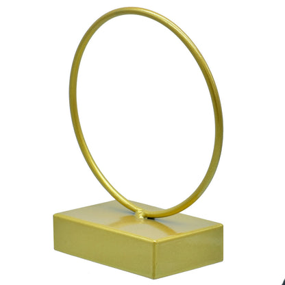 Gift To Love | Metal Stand Gold Round | Size : 6 Inch | Code : MSGR6IN