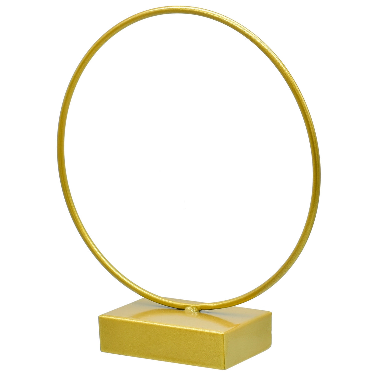 Gift To Love | Metal Stand Gold Round | Size : 8 Inch | Code : MSGR8IN
