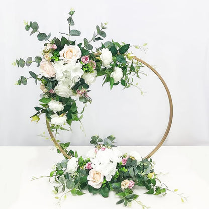 Gift To Love | Metal Stand Gold Round | Size : 8 Inch | Code : MSGR8IN