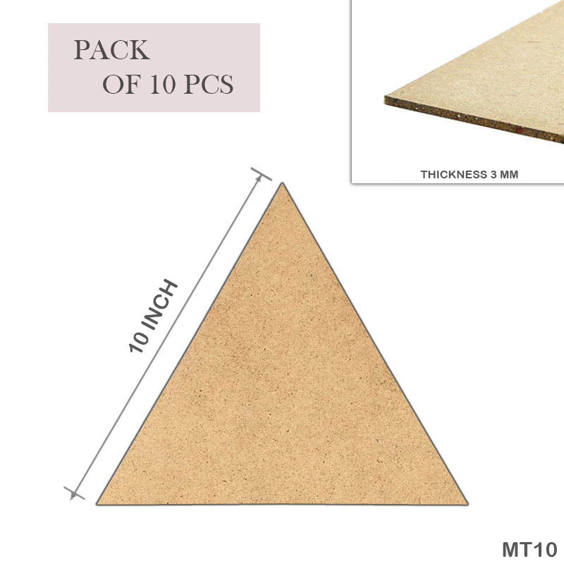 Gift To Love | Mdf Triangle | Size : 10 Inch | Pcs : 10 Pcs | Code : MT10
