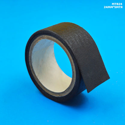 Gift To Love | Masking Tape | Color : Black | Size : 24 Mm X 5 Mtr | Code : MTB24