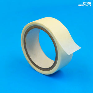 Gift To Love | Masking Tape | Color : White | Size : 12 Mm X 5 Mtr | Code : MTW12