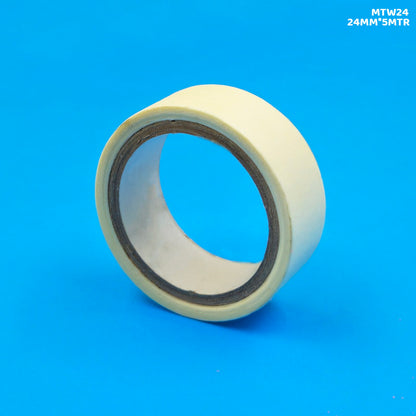 Gift To Love | Masking Tape | Color : White | Size : 24 Mm X 5 Mtr | Code : MTW24