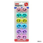 Gift To Love | Emoji Fridge Magnets | Color : Colorful Smiley Face | Size : 33 Mm | Pcs : 12 Pcs | Code : MX3012