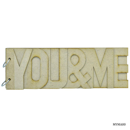 Gift To Love | Mdf Album You & Me | Size : 4 Inch | Code : MYMA00