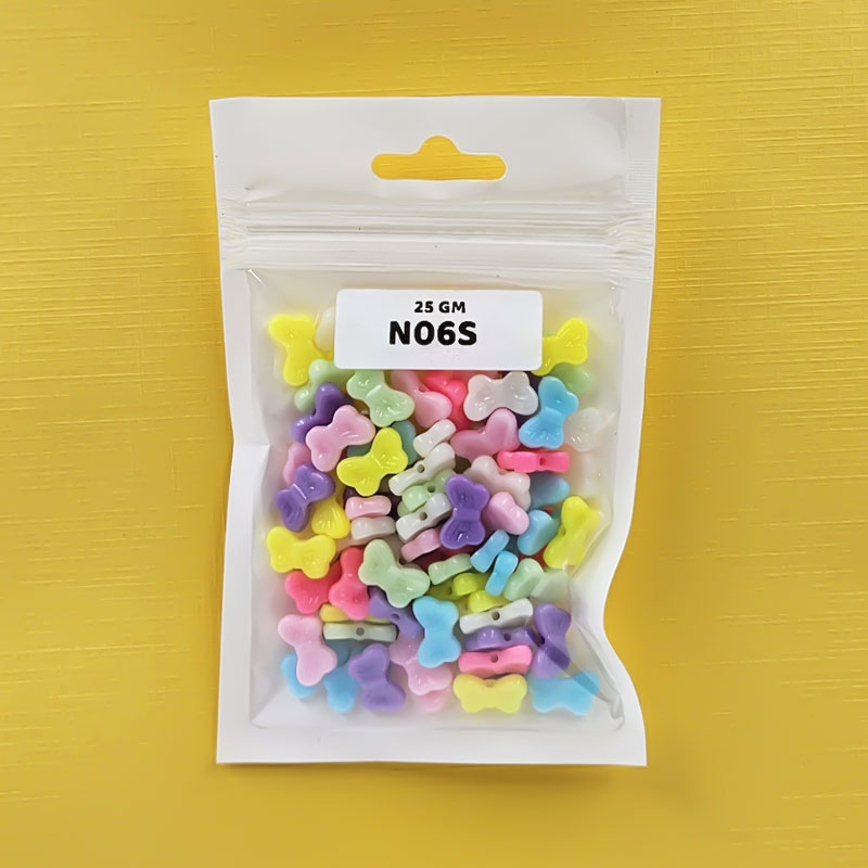 Gift To Love | Craft Beads Plastic | Pcs : 25 Gm | Code : N06S