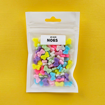 Gift To Love | Craft Beads Plastic | Pcs : 25 Gm | Code : N06S