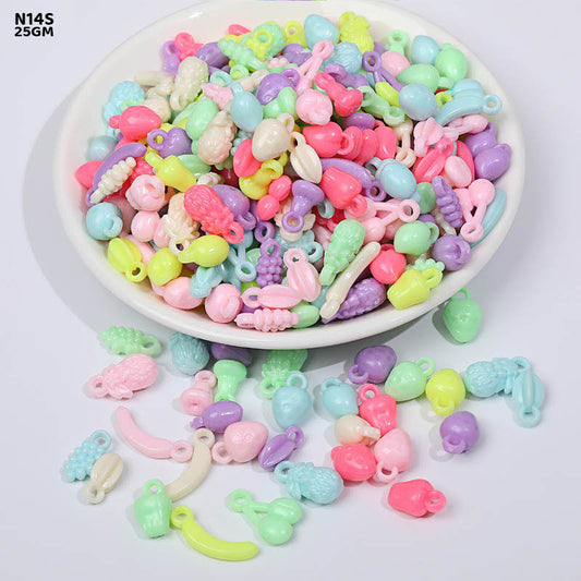 Gift To Love | Craft Beads Plastic | Pcs : 25 Gm | Code : N14S