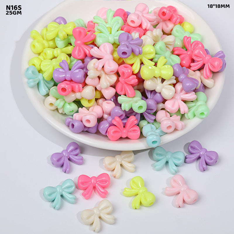 N16S Craft Beads Plastic 25Gm