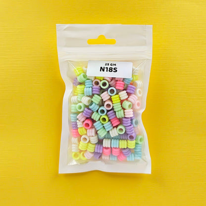 Gift To Love | Craft Beads Plastic | Pcs : 25 Gm | Code : N18S