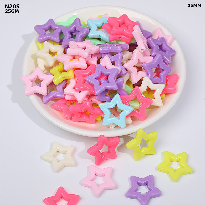N20S Craft Beads Plastic 25Gm