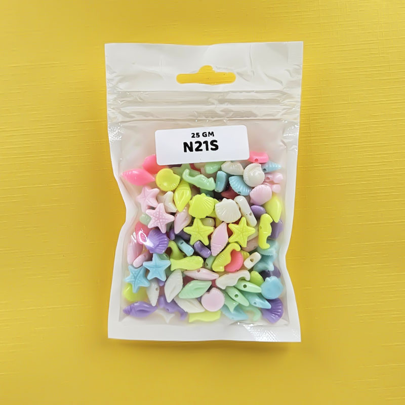 Gift To Love | Craft Beads Plastic | Pcs : 25 Gm | Code : N21S