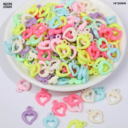 Gift To Love | Craft Beads Plastic | Pcs : 25 Gm | Code : N23S