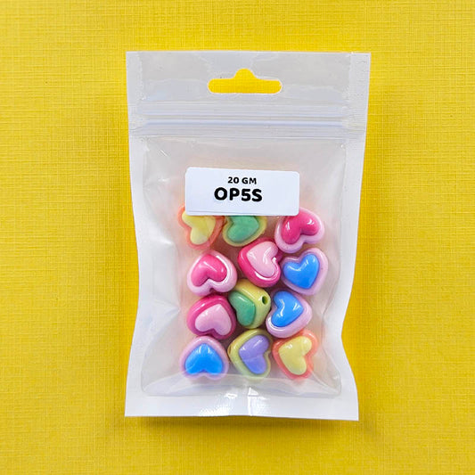 Gift To Love | Craft Beads Plastic | Pcs : 25 Gm | Code : OP5S