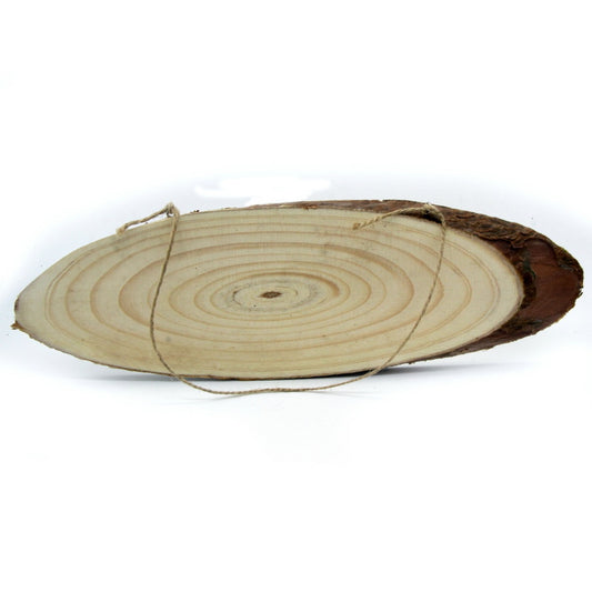 Gift To Love | Oval Wood Plate | Size : 10 Cm X 30 Cm | Code : OWP12X35