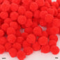 Gift To Love | Pompom Plain Medium | Color : Red | Size : 2Cm | Pcs : 500 Pcs | Code : P06